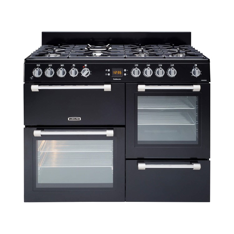 LEISURE CK110F232K 110cm Dual Fuel Range Cooker Black