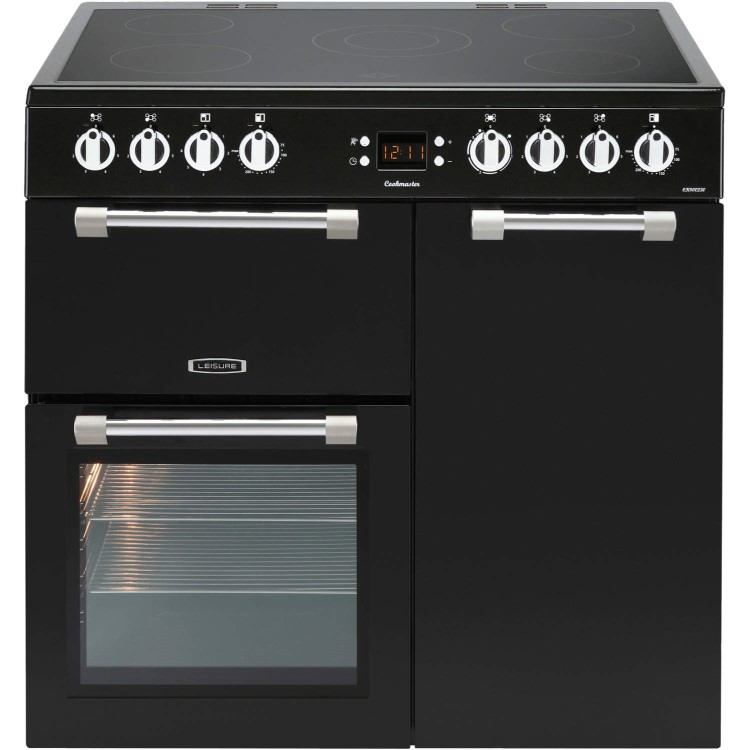 LEISURE CK90C230K Cookmaster Black 90cm Electric Range Cooker With Ceramic Hob