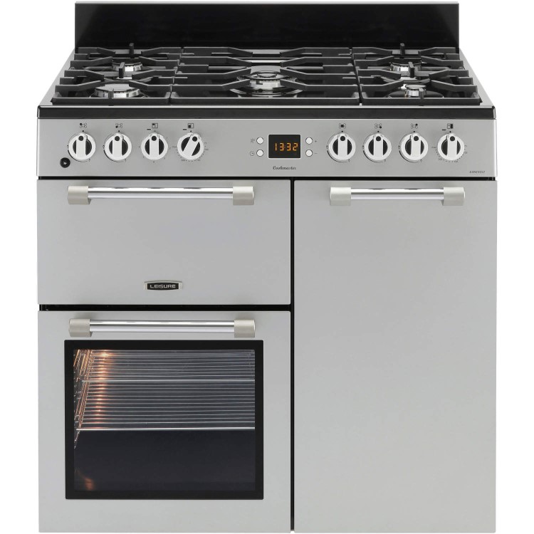 Leisure CK90F232S Cookmaster Silver 90cm Dual Fuel Range Cooker