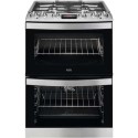 A2/CKB6540ACM Refurbished AEG CKB6540ACM 60cm Dual Fuel Cooker with Glass Lid Stainless Steel