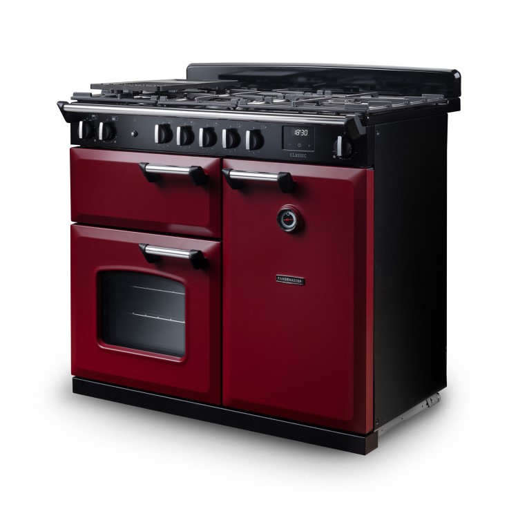 Rangemaster Classic 100cm Dual Fuel Range Cooker - Bordeaux