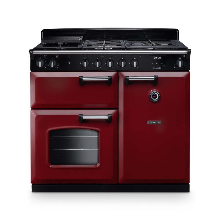 Rangemaster Classic 100cm Dual Fuel Range Cooker - Bordeaux