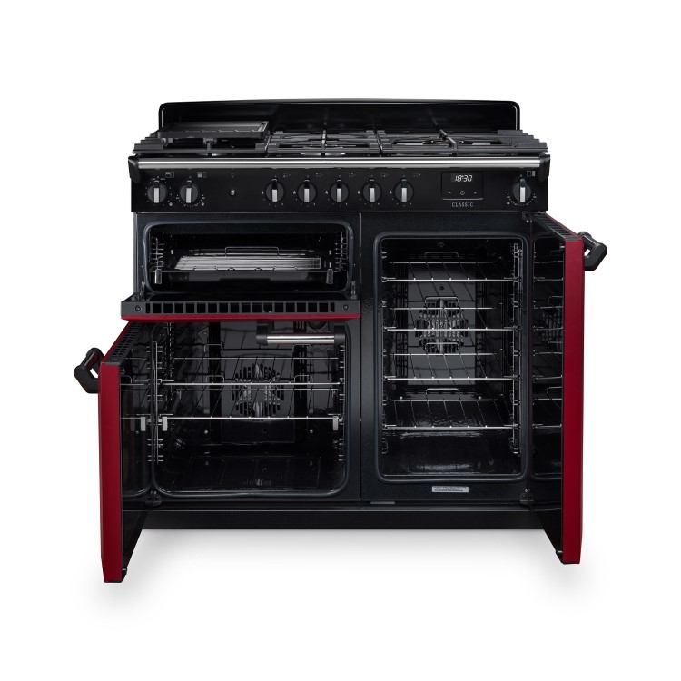 Rangemaster Classic 100cm Dual Fuel Range Cooker - Bordeaux