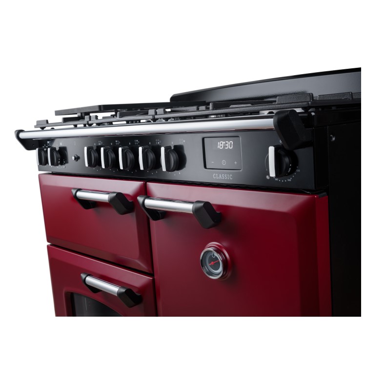 Rangemaster Classic 100cm Dual Fuel Range Cooker - Bordeaux