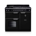 CL100DFPGBL/CM1 Rangemaster Classic 100cm Dual Fuel Range Cooker - Gloss Black