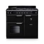 Rangemaster Classic 100cm Dual Fuel Range Cooker - Gloss Black