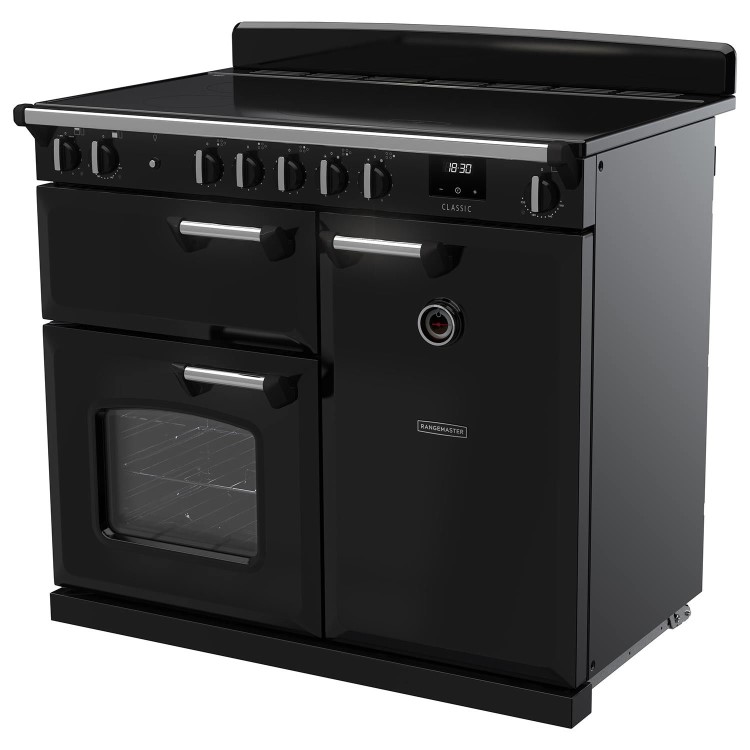 Rangemaster Classic 100cm Ceramic Range Cooker - Gloss Black