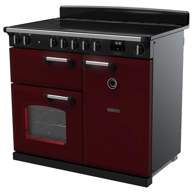 Rangemaster Classic 100cm Induction Range Cooker - Bordeaux