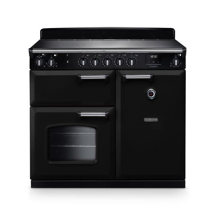 Rangemaster Classic 100cm Induction Range Cooker - Gloss Black
