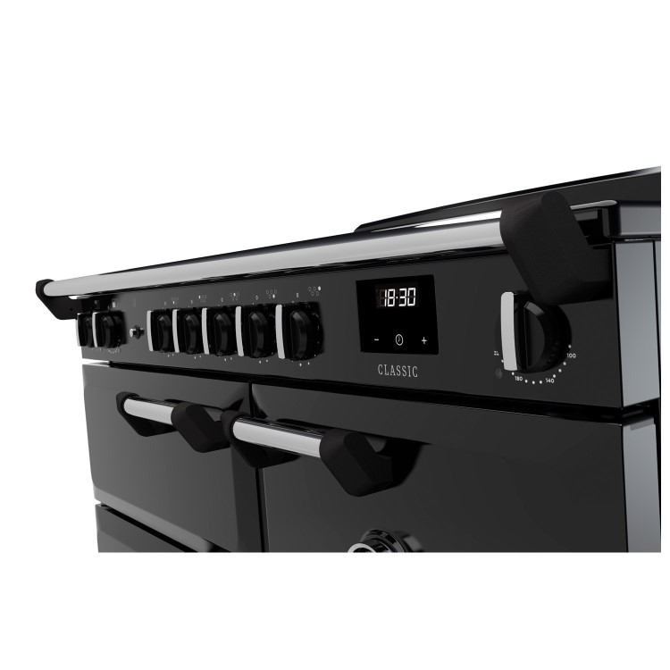 Rangemaster Classic 100cm Induction Range Cooker - Gloss Black