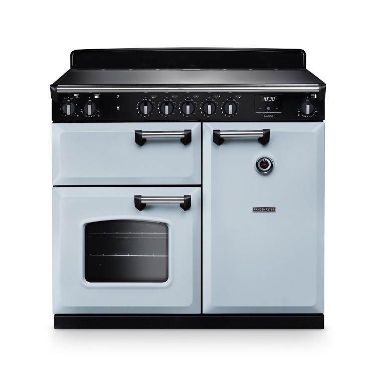 Rangemaster Classic 100cm Induction Range Cooker - Misty Blue