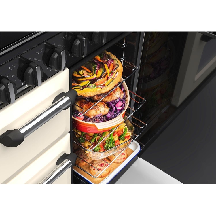 Rangemaster Classic 100cm Induction Range Cooker - Pale Cream