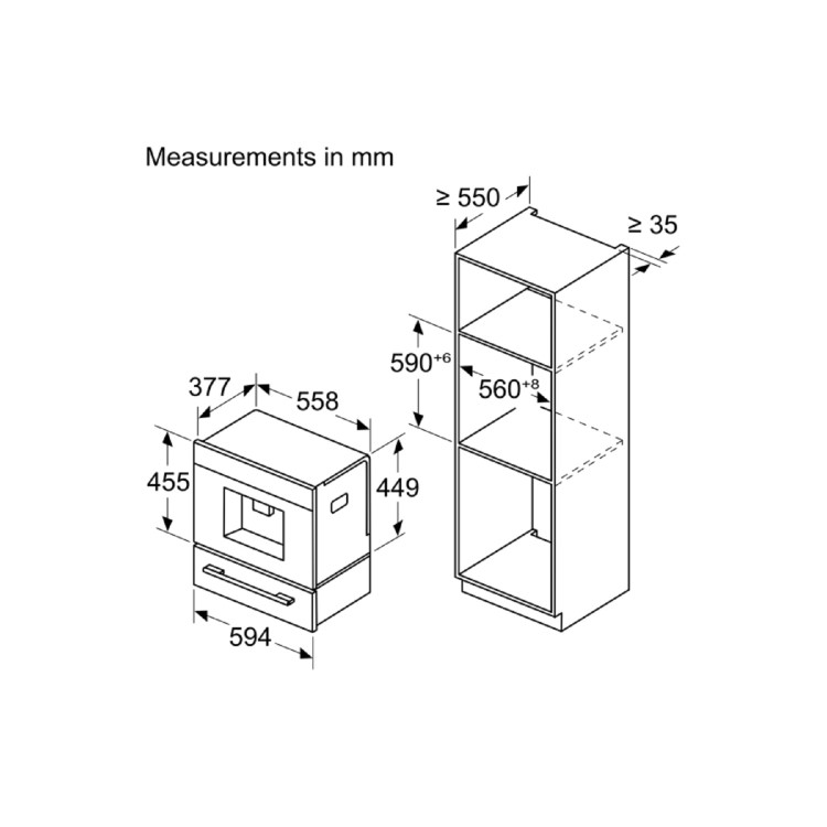 Neff N90 Built-In Automatic Coffee Machine - Grey