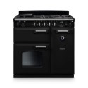 CL90DFPGBL/CM1 Rangemaster Classic 90cm Dual Fuel Range Cooker - Gloss Black