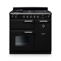 Rangemaster Classic 90cm Dual Fuel Range Cooker - Gloss Black