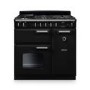 Rangemaster Classic 90cm Dual Fuel Range Cooker - Gloss Black