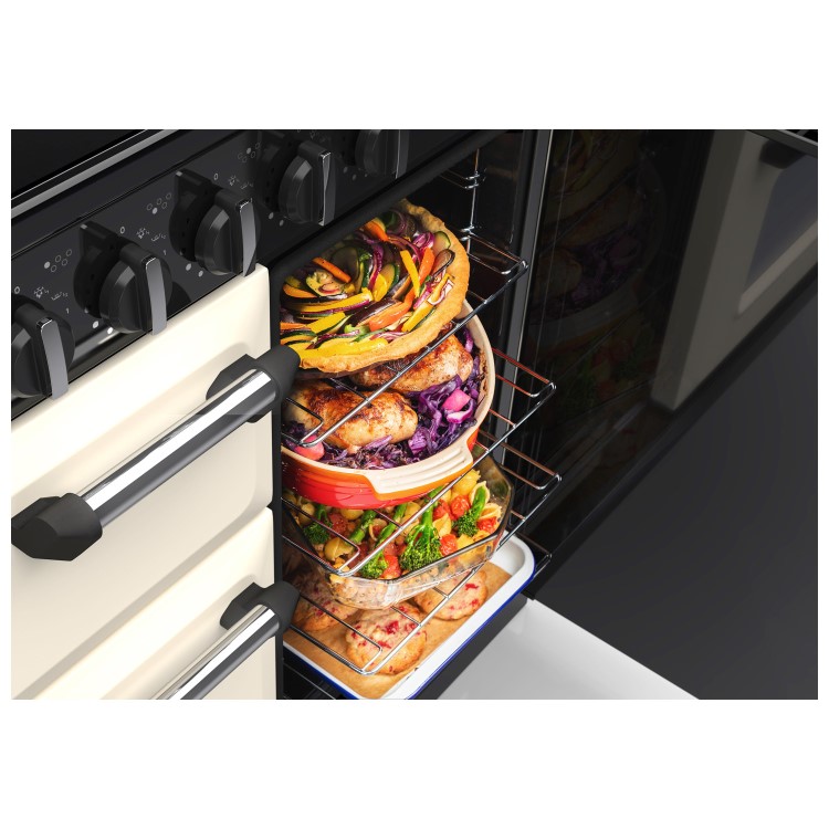Rangemaster Classic 90cm Dual Fuel Range Cooker - Pale Cream