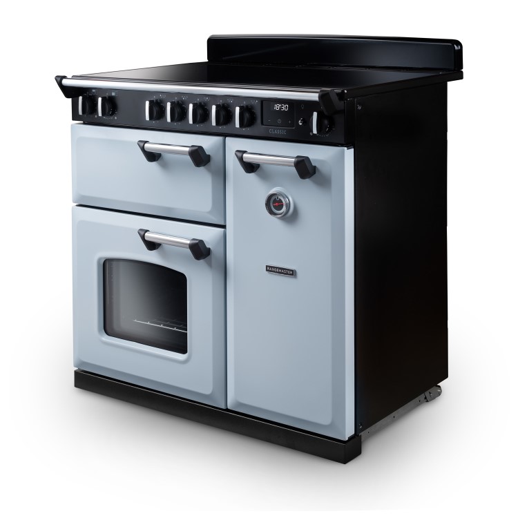 Rangemaster Classic 90cm Induction Range Cooker - Misty Blue