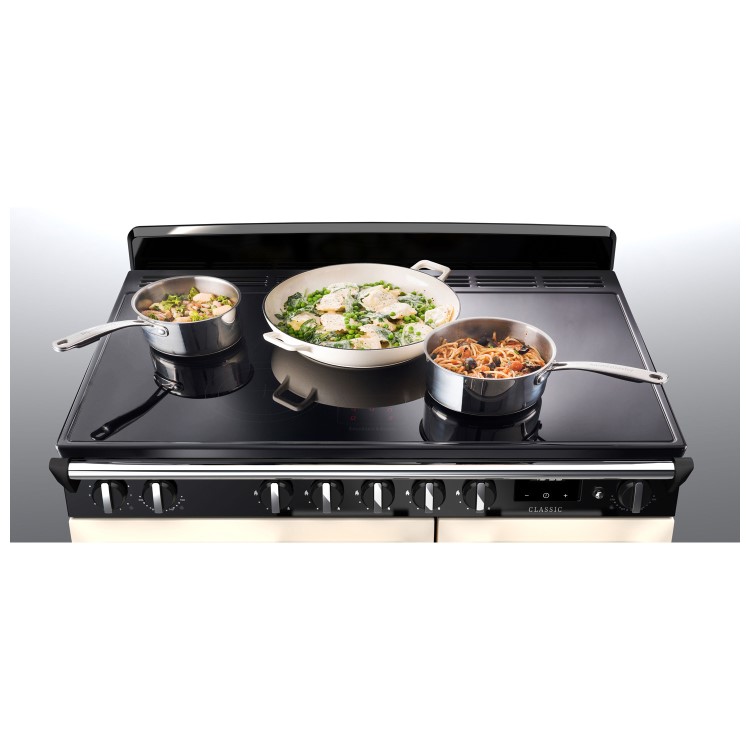 Rangemaster Classic 90cm Induction Range Cooker - Pale Cream