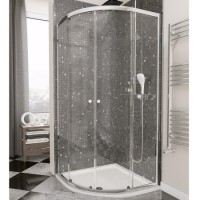 Double Door Quadrant Shower Screen Enclosure 900 x 900mm - 4mm Glass - Claritas Range Double Door Quadrant Shower Screen Enclosure 900 x 900mm - 4mm Glass - Claritas Range