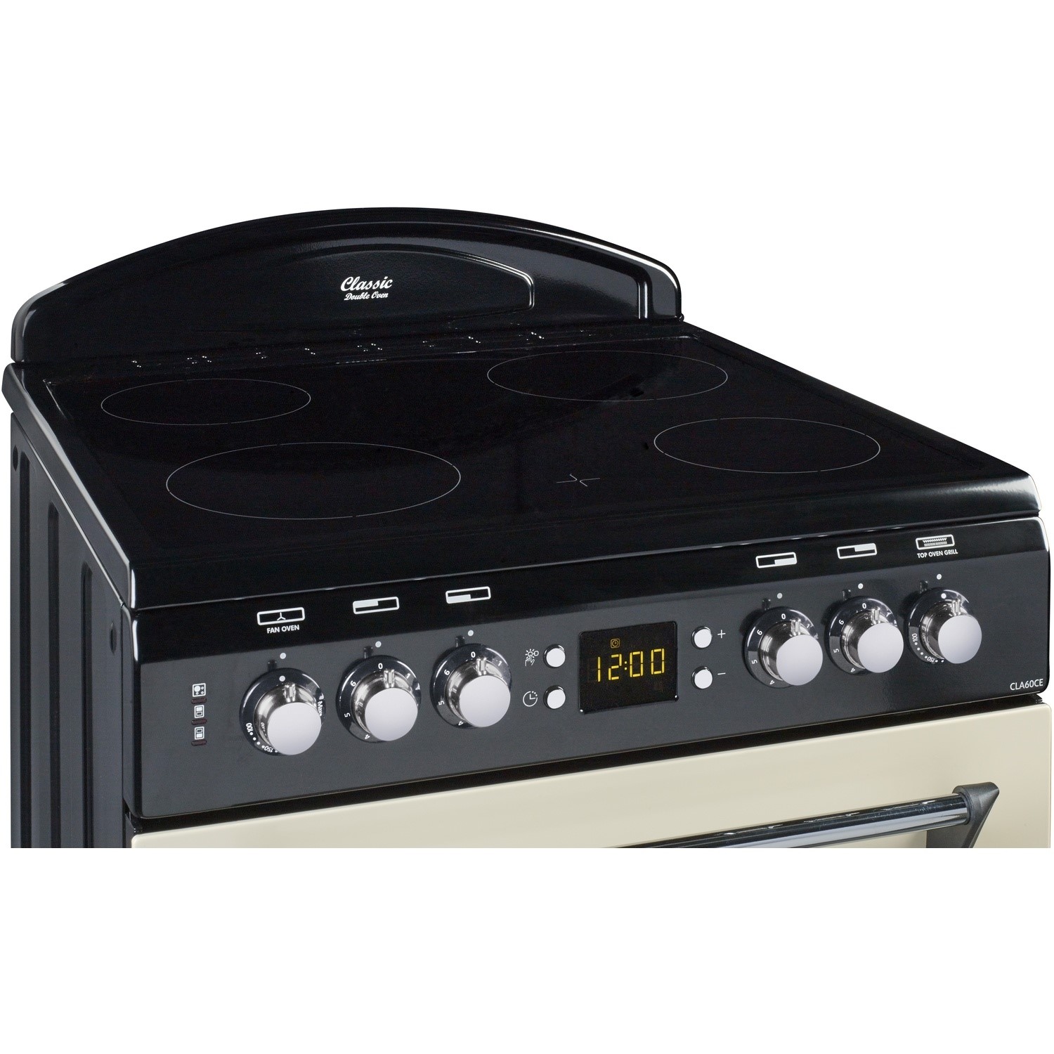 Leisure Cla60cec Classic 60cm Double Oven Electric Cooker With Ceramic Hob Cream Appliances Direct