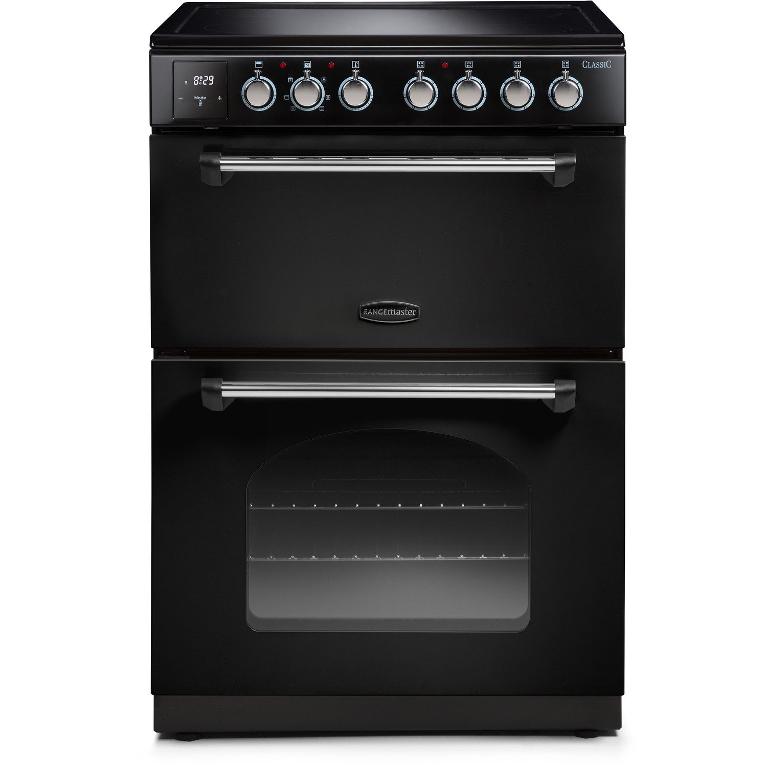 Refurbished Rangemaster Classic 60cm Electric Cooker with Induction Hob - Black