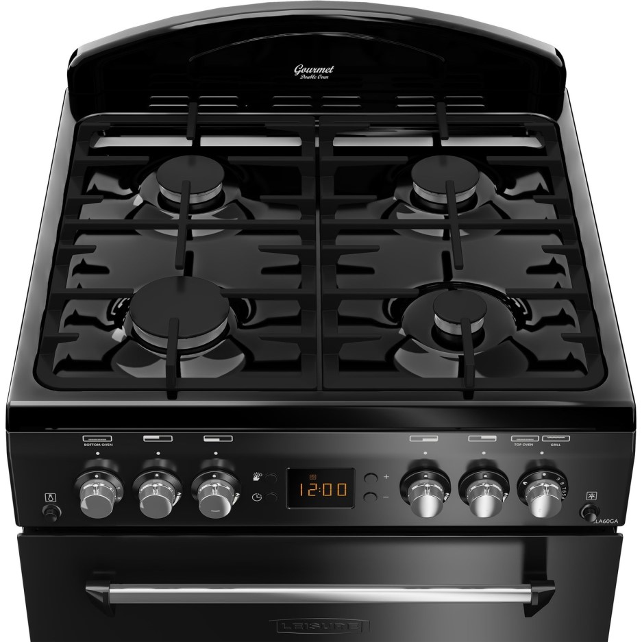 Leisure Classic 60cm Double Oven Gas Cooker Black CLA60GAK