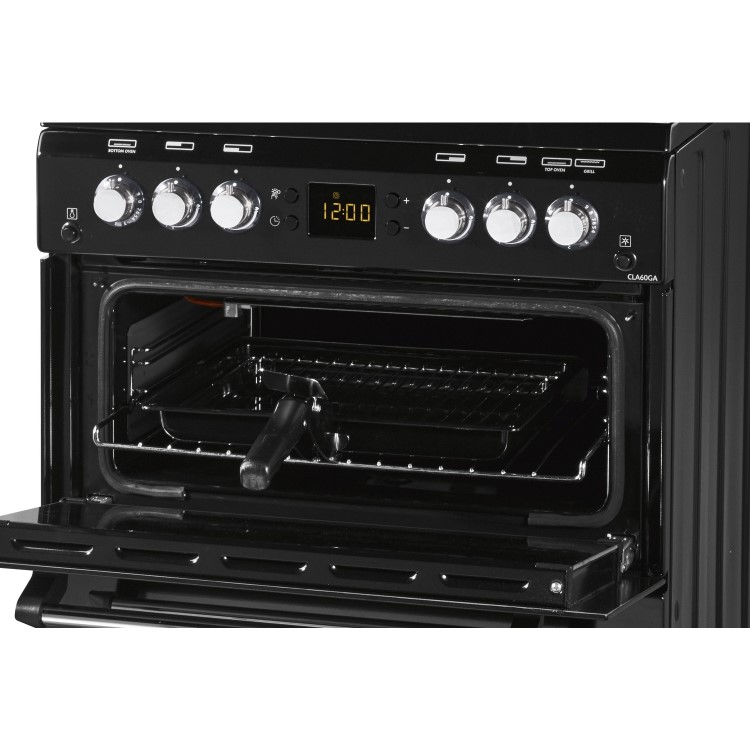 GRADE A2 - Leisure Beko CLA60GAK Classic 60cm Double Oven Gas Cooker Black