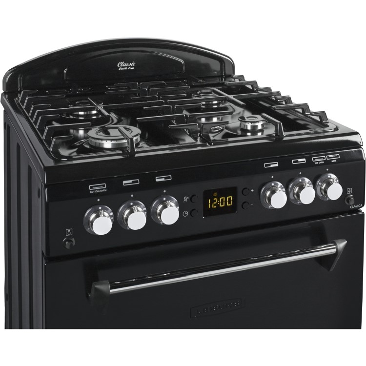 GRADE A2 - Leisure Beko CLA60GAK Classic 60cm Double Oven Gas Cooker Black
