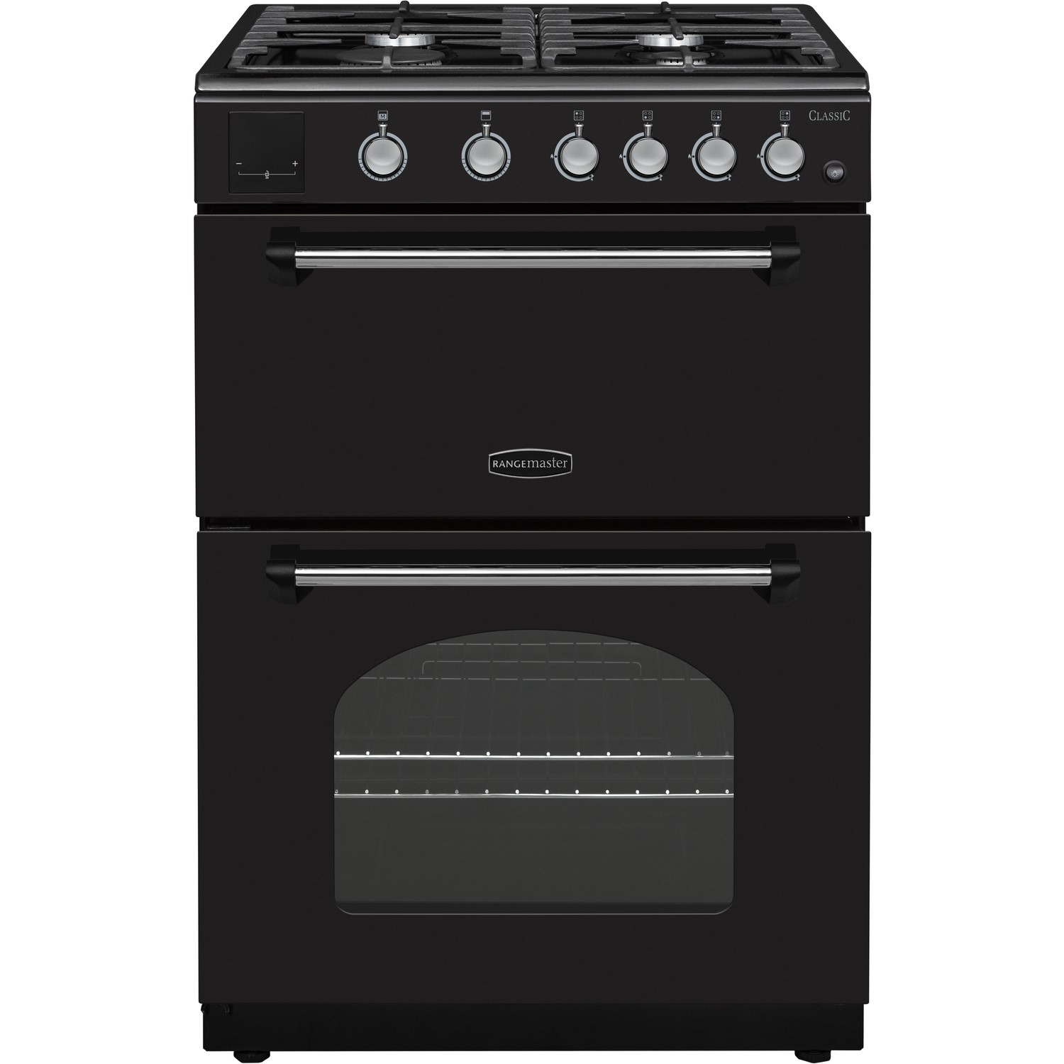 Refurbished Rangemaster Classic CLA60NGFBLC 60cm Gas Cooker Black