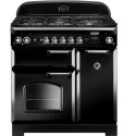 CLA90DFFBLC Rangemaster Classic 90cm Dual Fuel Range Cooker - Black