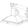 GRADE A2 - Rangemaster CLAHDC100BC 95690 Classic 100cm Chimney Cooker Hood With Rail 