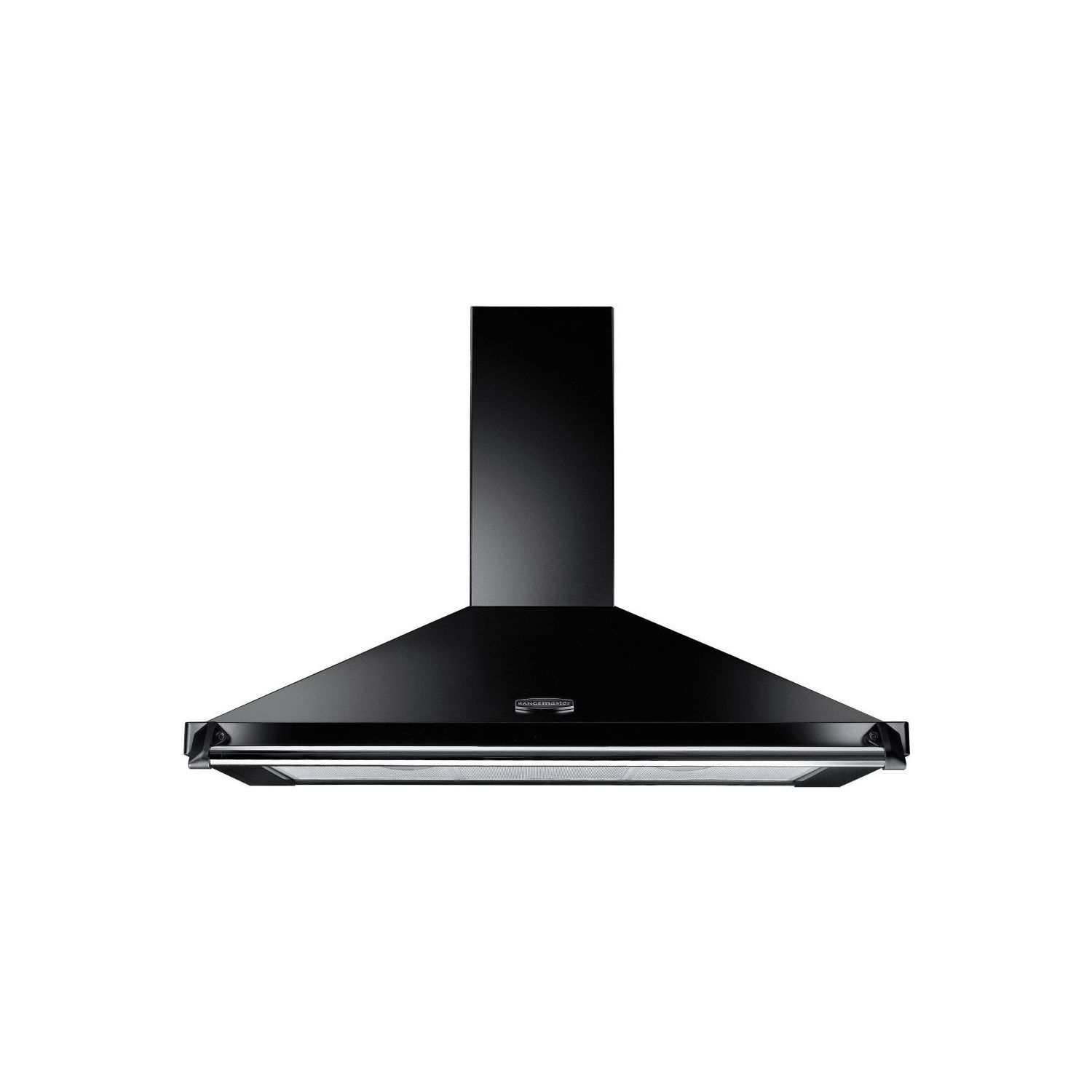 Rangemaster Classic 90cm Chimney Cooker Hood - Black & Chrome