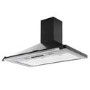 Rangemaster Classic 90cm Chimney Cooker Hood - Black & Chrome