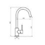 Reginox CLARA GUN METAL TAP Clara Single Lever Gunmetal Tap