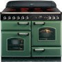 Rangemaster 77760 Classic 110cm Electric Range Cooker With Ceramic Hob - Green And Chrome