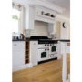 Rangemaster 87600 Classic 110cm Electric Range Cooker With Induction Hob - White And Brass