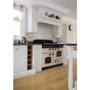 Rangemaster 87600 Classic 110cm Electric Range Cooker With Induction Hob - White And Brass
