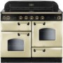 Rangemaster 87580 Classic 110cm Electric Range Cooker With Induction Hob - Cream And Brass