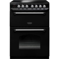 GRADE A3 - Rangemaster 10733 Classic 60cm Electric Cooker with Double Oven and Ceramic Hob Black And Chrome