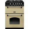 GRADE A1 - Rangemaster 10732 Classic Double Oven 60cm Gas Cooker Cream And Chrome
