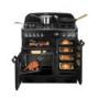 Rangemaster 87750 Classic 90cm Electric Range Cooker With Induction Hob - Cranberry And Brass