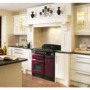 Rangemaster 87750 Classic 90cm Electric Range Cooker With Induction Hob - Cranberry And Brass
