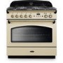 Rangemaster Classic 90cm Dual Fuel Range Cooker- Cream & Brass