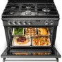 Rangemaster Classic 90cm Dual Fuel Cooker - Slate & Chrome