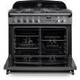 Rangemaster Classic 90cm Dual Fuel Cooker - Slate & Chrome