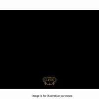Rangemaster 63150 Classic 90cm Wide Splashback - Black With Chrome Graphics