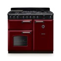 CLDL100DFPBOR/CM1 Rangemaster Classic Deluxe 100cm Dual Fuel Range Cooker - Bordeaux & Chrome
