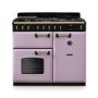 Rangemaster Classic Deluxe 100cm Dual Fuel Range Cooker - Heather & Brass