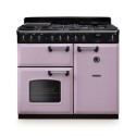 CLDL100DFPHTH/CM1 Rangemaster Classic Deluxe 100cm Dual Fuel Range Cooker - Heather & Chrome